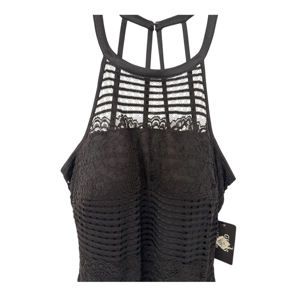 BNWT Guess Black Lace Midi Dress, Size 4, Black - Picture 3 of 7